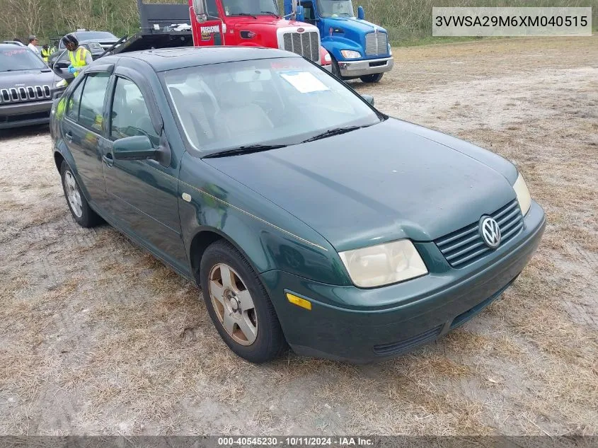 1999 Volkswagen Jetta Gls VIN: 3VWSA29M6XM040515 Lot: 40545230