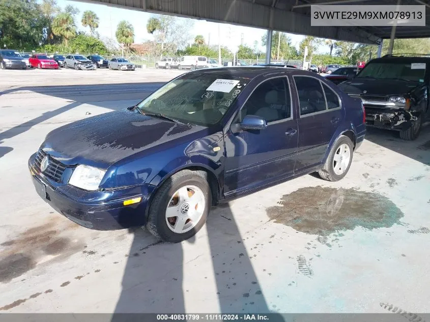 1999 Volkswagen Jetta Glx VIN: 3VWTE29M9XM078913 Lot: 40831799