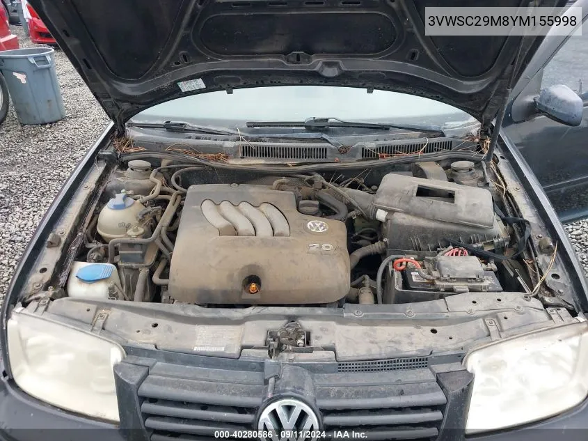 3VWSC29M8YM155998 2000 Volkswagen Jetta Gls