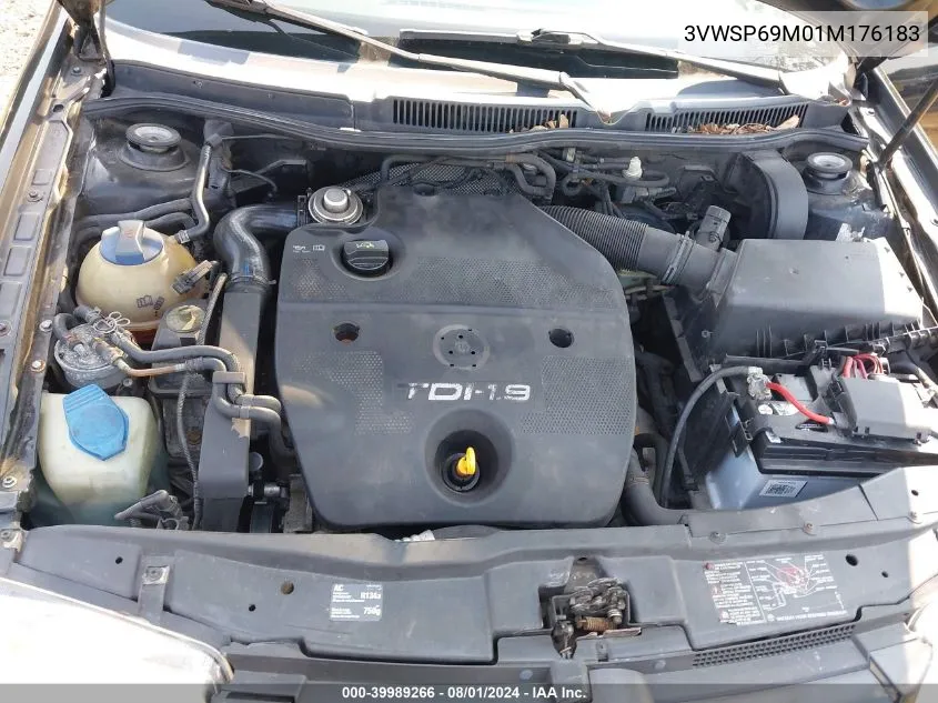 3VWSP69M01M176183 2001 Volkswagen Jetta Gls Tdi