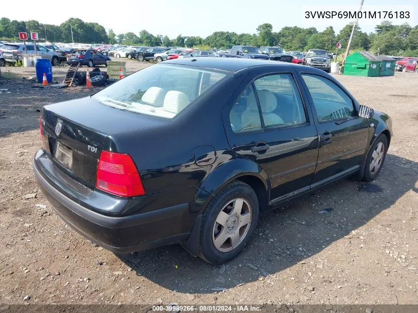 2001 Volkswagen Jetta Gls Tdi VIN: 3VWSP69M01M176183 Lot: 39989266