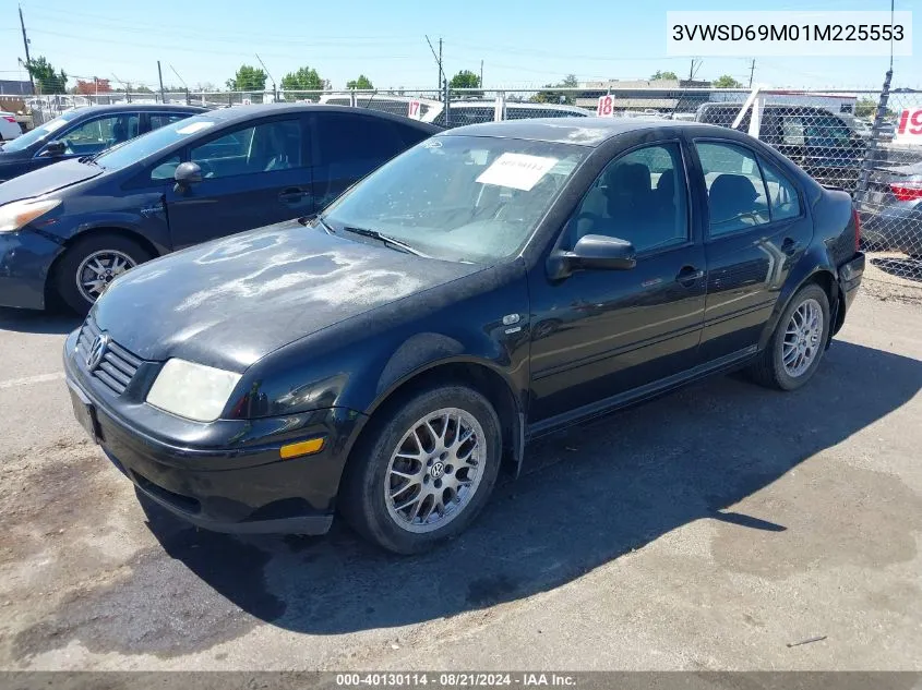 2001 Volkswagen Jetta Gls VIN: 3VWSD69M01M225553 Lot: 40130114