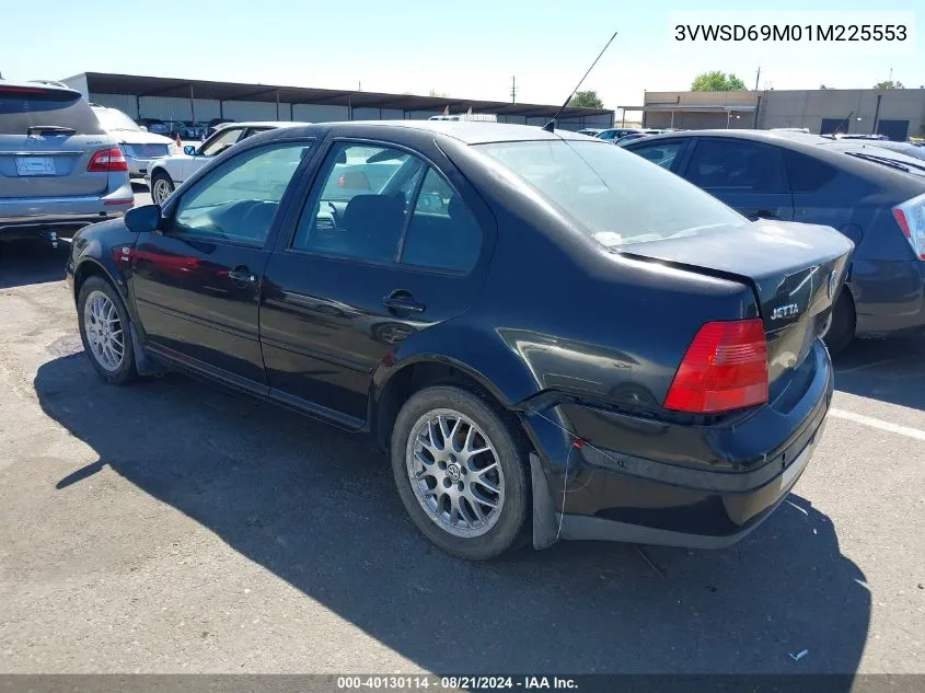 2001 Volkswagen Jetta Gls VIN: 3VWSD69M01M225553 Lot: 40130114