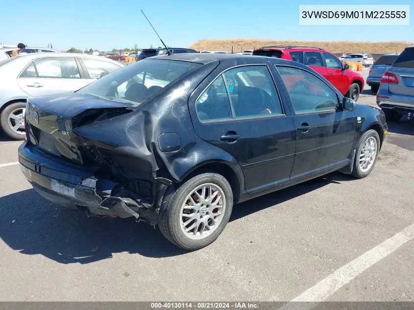 2001 Volkswagen Jetta Gls VIN: 3VWSD69M01M225553 Lot: 40130114