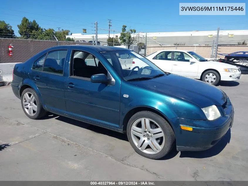 3VWSG69M11M175446 2001 Volkswagen Jetta Gls Vr6