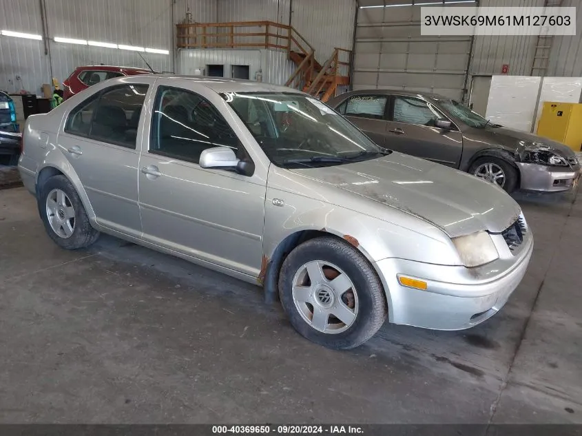 2001 Volkswagen Jetta Gls VIN: 3VWSK69M61M127603 Lot: 40369650