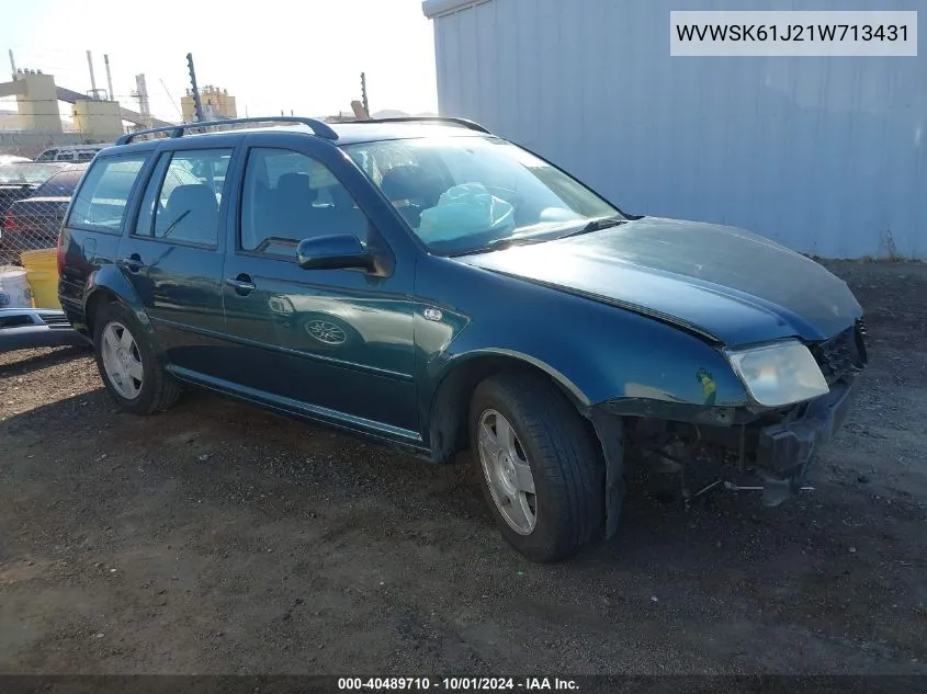 WVWSK61J21W713431 2001 Volkswagen Jetta Gls