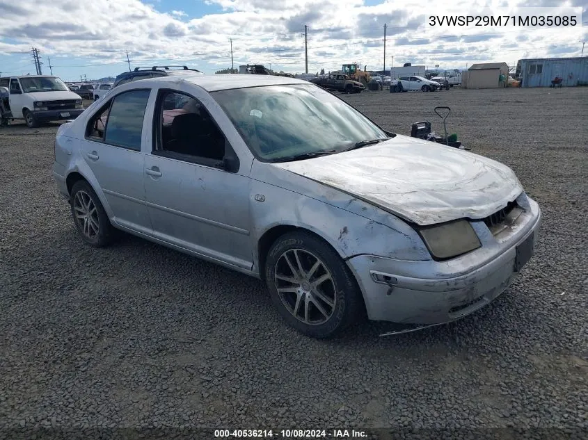 3VWSP29M71M035085 2001 Volkswagen Jetta Gls Tdi