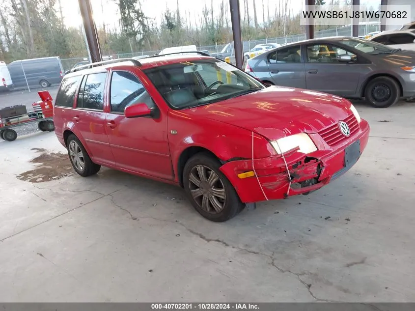 WVWSB61J81W670682 2001 Volkswagen Jetta Gls