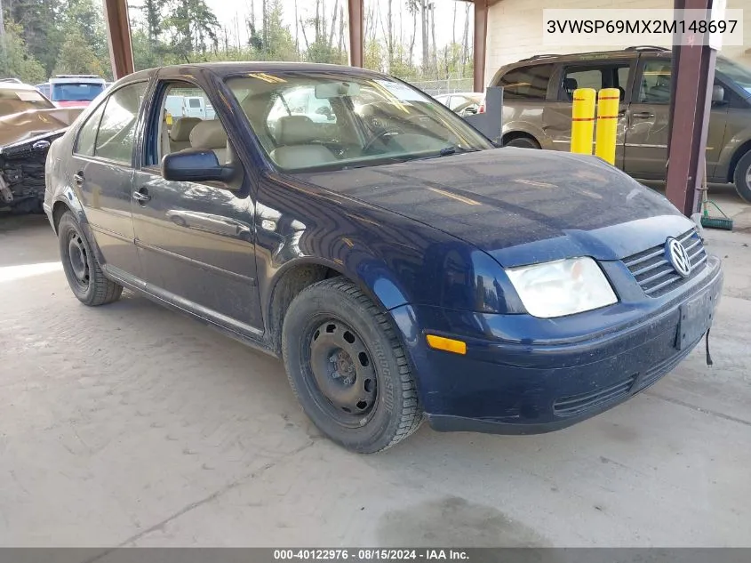 3VWSP69MX2M148697 2002 Volkswagen Jetta Gls Tdi