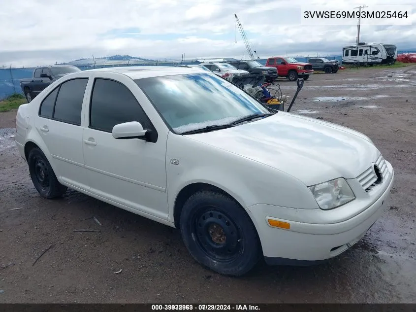 2003 Volkswagen Jetta Gls 1.8T VIN: 3VWSE69M93M025464 Lot: 39932963