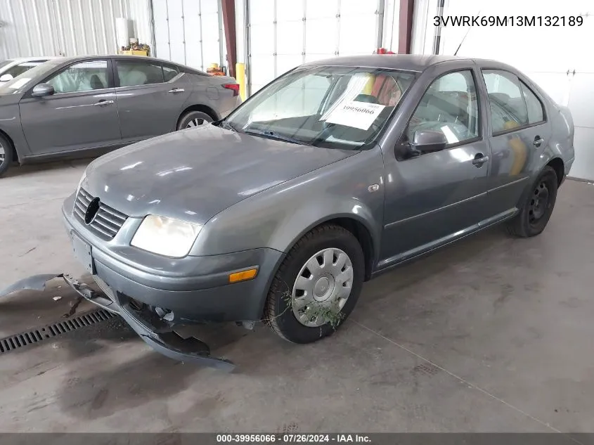 2003 Volkswagen Jetta Gl VIN: 3VWRK69M13M132189 Lot: 39956066