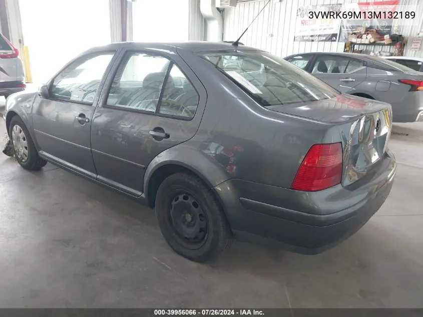 2003 Volkswagen Jetta Gl VIN: 3VWRK69M13M132189 Lot: 39956066