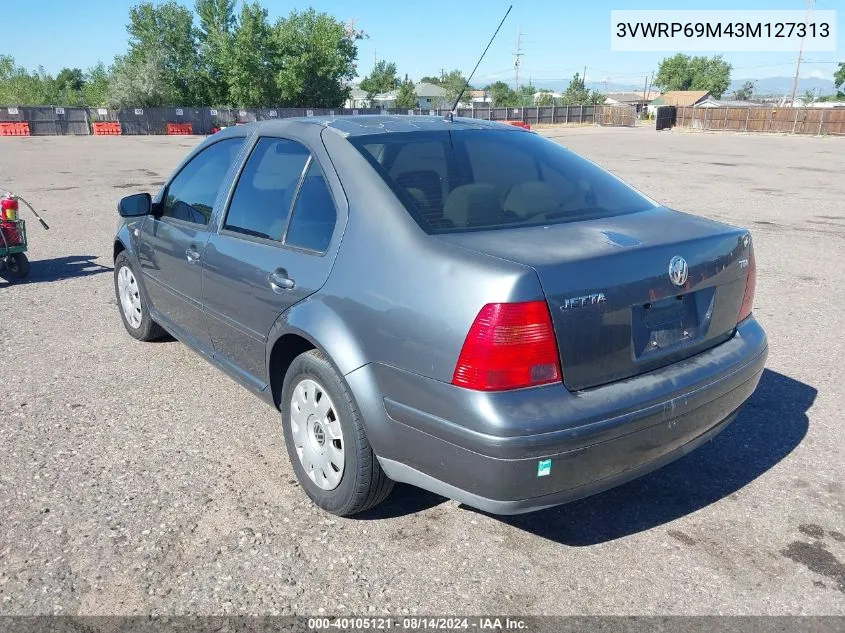 2003 Volkswagen Jetta Gl Tdi VIN: 3VWRP69M43M127313 Lot: 40105121