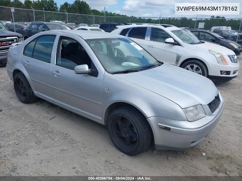 3VWPE69M43M178162 2003 Volkswagen Jetta Wolfsburg Edition