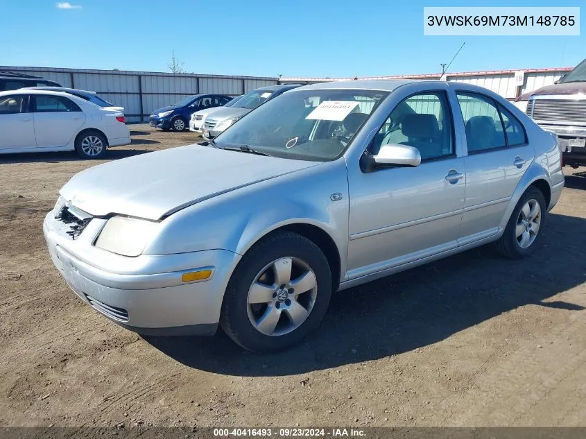 2003 Volkswagen Jetta Gls VIN: 3VWSK69M73M148785 Lot: 40416493