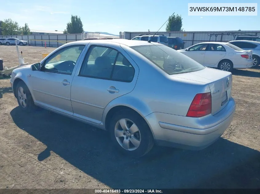 2003 Volkswagen Jetta Gls VIN: 3VWSK69M73M148785 Lot: 40416493