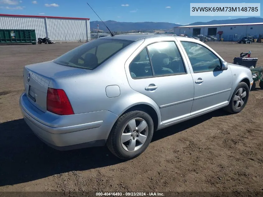 2003 Volkswagen Jetta Gls VIN: 3VWSK69M73M148785 Lot: 40416493