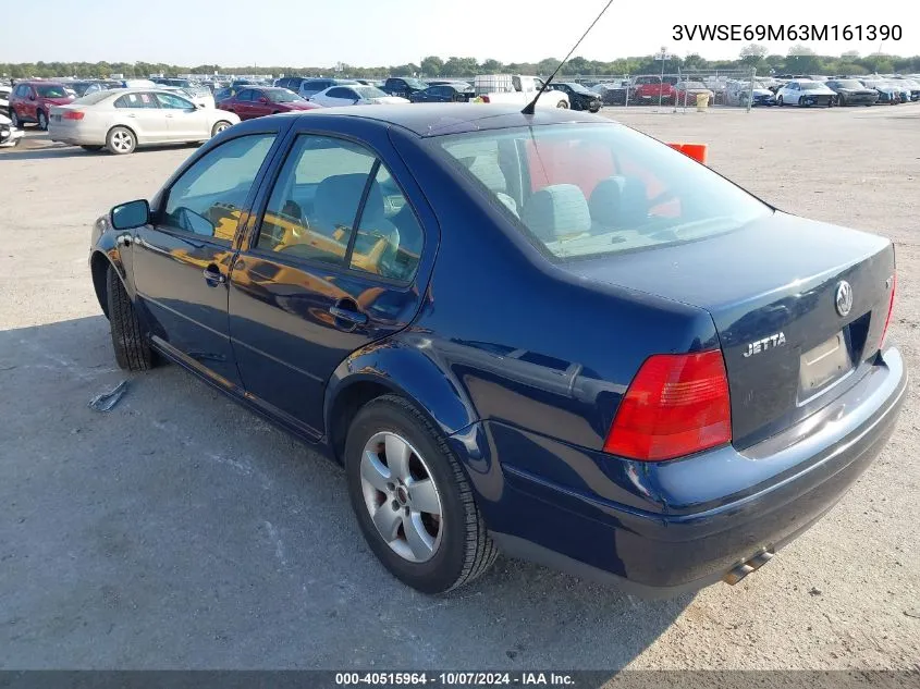 2003 Volkswagen Jetta Gls VIN: 3VWSE69M63M161390 Lot: 40515964