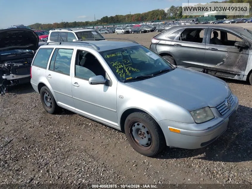 WVWRK61J03W499363 2003 Volkswagen Jetta Gl