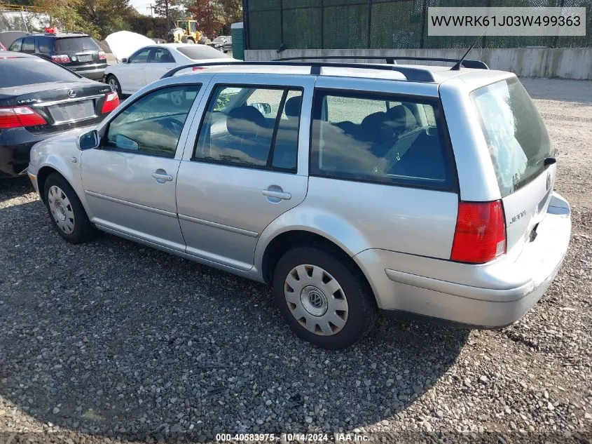 WVWRK61J03W499363 2003 Volkswagen Jetta Gl