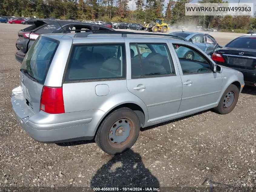 WVWRK61J03W499363 2003 Volkswagen Jetta Gl