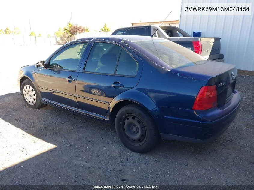 2003 Volkswagen Jetta Gl VIN: 3VWRK69M13M048454 Lot: 40691335