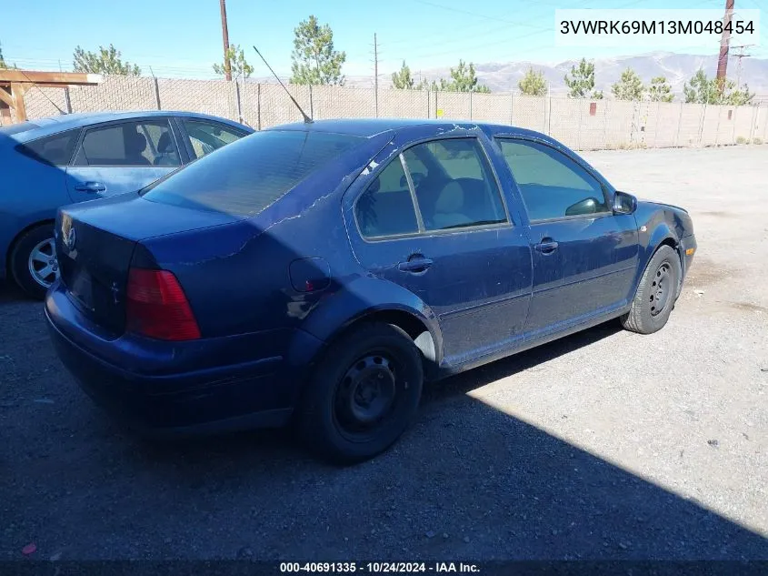 2003 Volkswagen Jetta Gl VIN: 3VWRK69M13M048454 Lot: 40691335