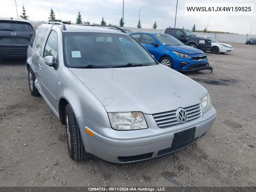 2004 Volkswagen Jetta Wagon VIN: WVWSL61JX4W159525 Lot: 12094733