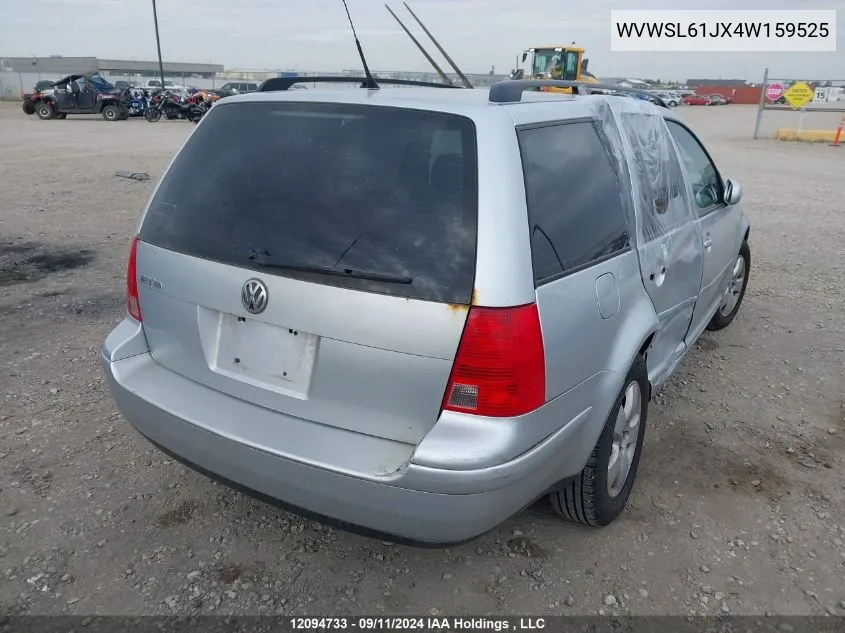 2004 Volkswagen Jetta Wagon VIN: WVWSL61JX4W159525 Lot: 12094733