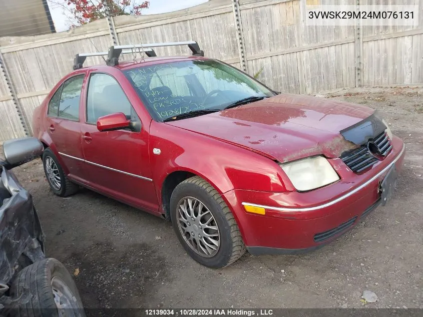 2004 Volkswagen Jetta VIN: 3VWSK29M24M076131 Lot: 12139034