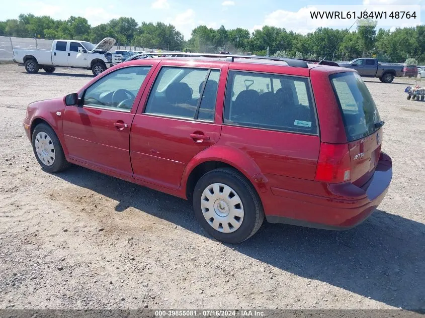 2004 Volkswagen Jetta Gl VIN: WVWRL61J84W148764 Lot: 39855081