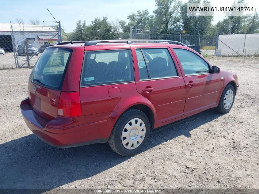 WVWRL61J84W148764 2004 Volkswagen Jetta Gl