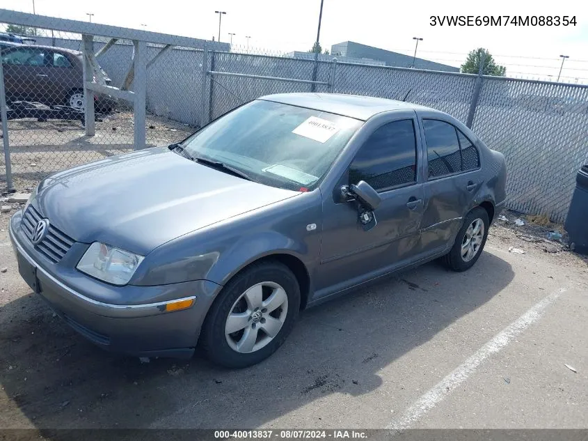 2004 Volkswagen Jetta Gls 1.8T VIN: 3VWSE69M74M088354 Lot: 40013837