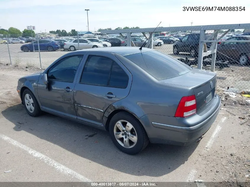 2004 Volkswagen Jetta Gls 1.8T VIN: 3VWSE69M74M088354 Lot: 40013837