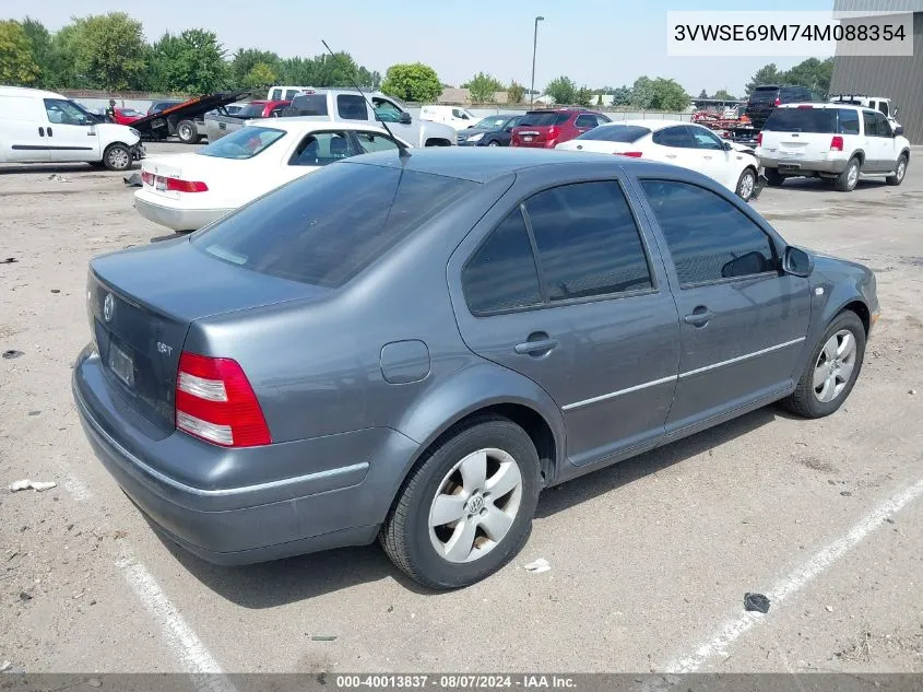 2004 Volkswagen Jetta Gls 1.8T VIN: 3VWSE69M74M088354 Lot: 40013837