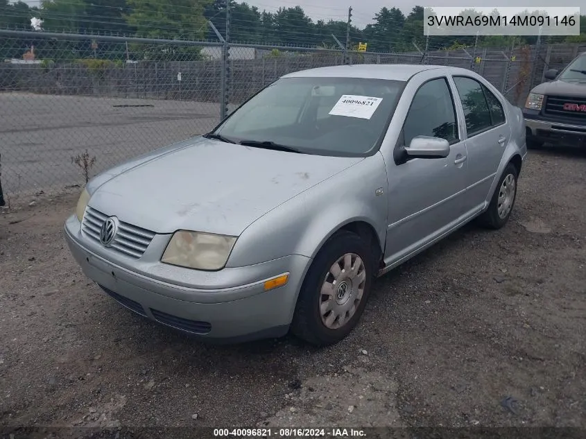 2004 Volkswagen Jetta Gl VIN: 3VWRA69M14M091146 Lot: 40096821