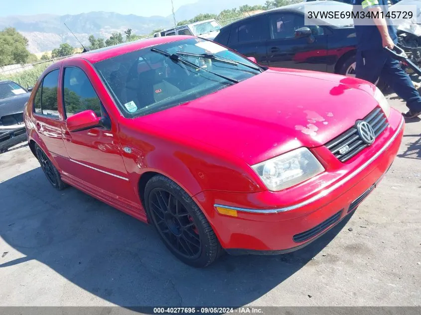 2004 Volkswagen Jetta Gls VIN: 3VWSE69M34M145729 Lot: 40277695