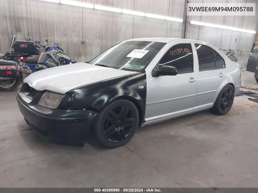 2004 Volkswagen Jetta Gls 1.8T VIN: 3VWSE69M94M095788 Lot: 40395990