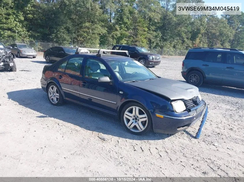 2004 Volkswagen Jetta Gls 1.8T VIN: 3VWSE69M34M045419 Lot: 40556138