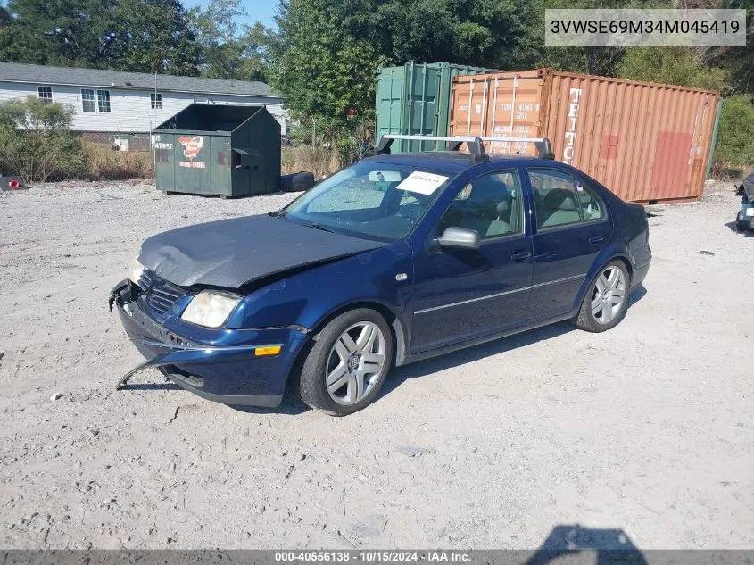 2004 Volkswagen Jetta Gls 1.8T VIN: 3VWSE69M34M045419 Lot: 40556138