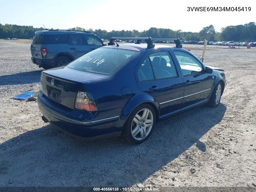 2004 Volkswagen Jetta Gls 1.8T VIN: 3VWSE69M34M045419 Lot: 40556138