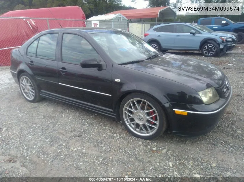 2004 Volkswagen Jetta Gli 1.8T VIN: 3VWSE69M34M099674 Lot: 40594787