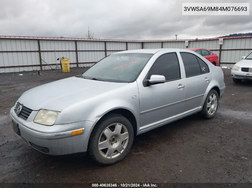 2004 Volkswagen Jetta Gls 2.0L VIN: 3VWSA69M84M076693 Lot: 40635346