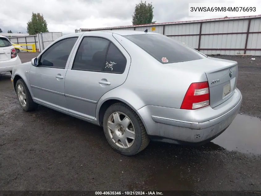 2004 Volkswagen Jetta Gls 2.0L VIN: 3VWSA69M84M076693 Lot: 40635346