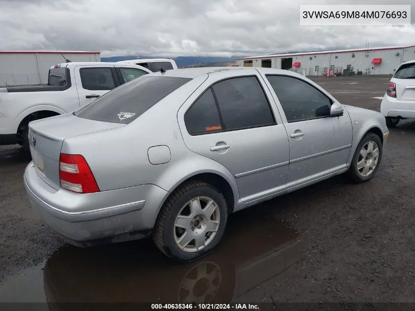 2004 Volkswagen Jetta Gls 2.0L VIN: 3VWSA69M84M076693 Lot: 40635346