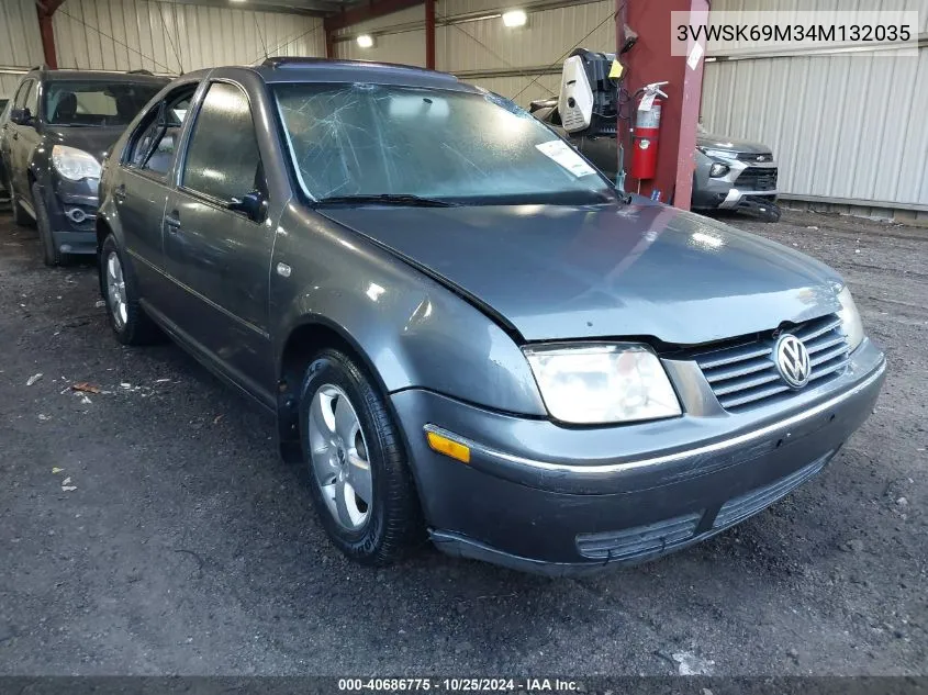 2004 Volkswagen Jetta Gls 2.0L VIN: 3VWSK69M34M132035 Lot: 40686775