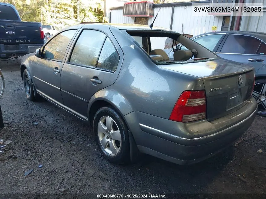 2004 Volkswagen Jetta Gls 2.0L VIN: 3VWSK69M34M132035 Lot: 40686775