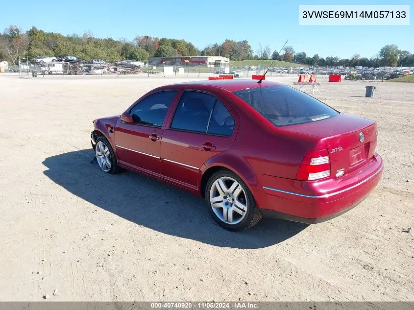 2004 Volkswagen Jetta Gls 1.8T VIN: 3VWSE69M14M057133 Lot: 40740920