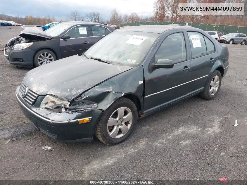 2004 Volkswagen Jetta Gls 2.0L VIN: 3VWSK69M44M097859 Lot: 40790308